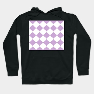 Abstract geometric pattern - purple and white. Hoodie